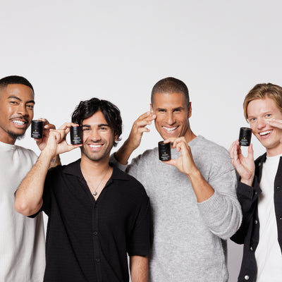 man showing the instand dark circle